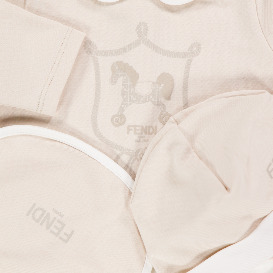 Fendi Baby-Unisex Spielanzug In Helles Beige