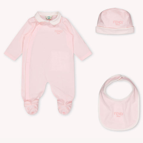 Fendi Bambino Unisex Tutina dentro Rosa Chiaro