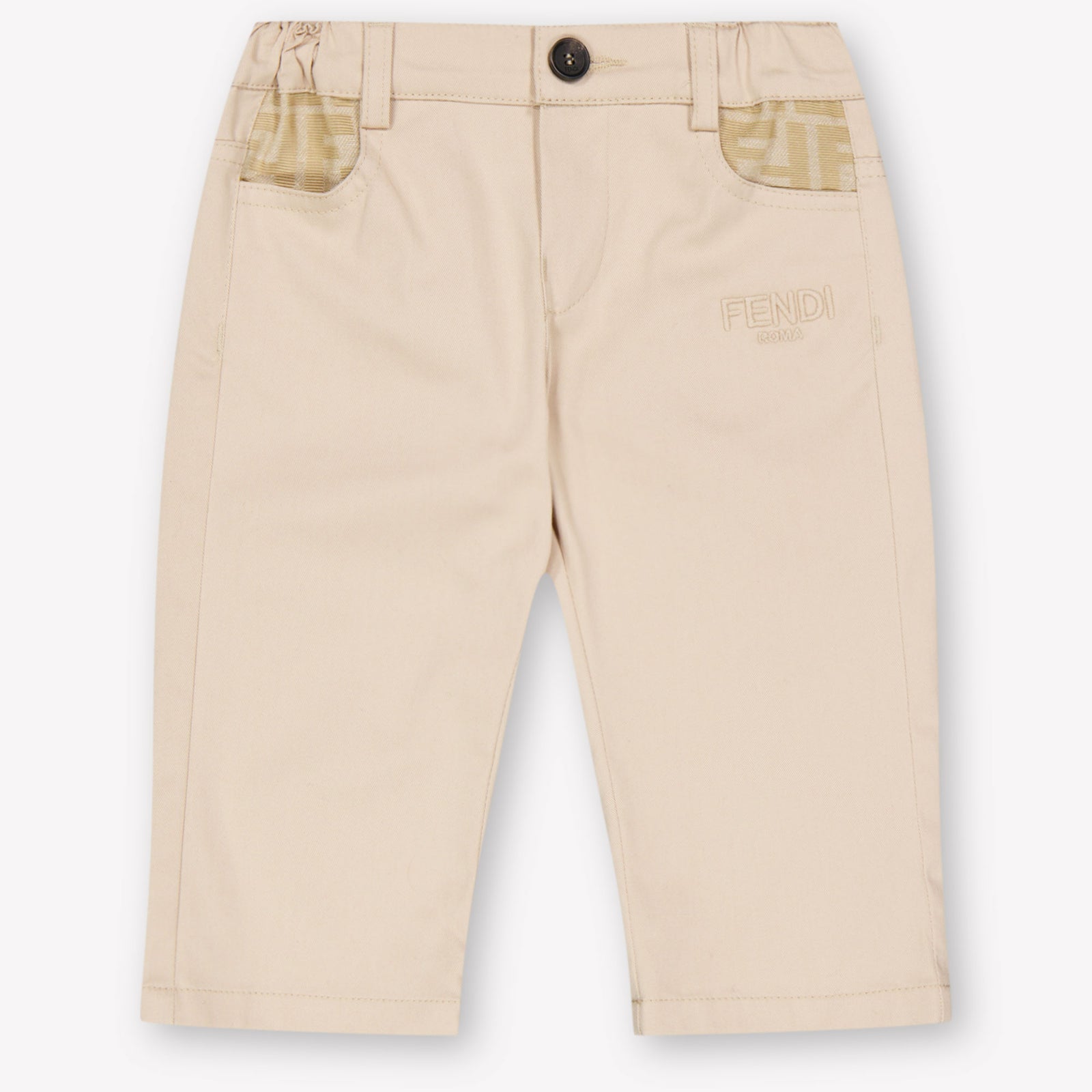 Fendi Baby Boys Pants In Beige