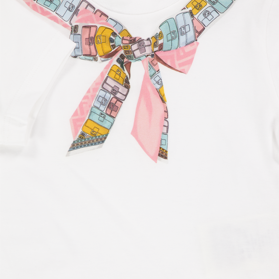 Fendi Bambino Ragazze Maglietta dentro Bianco