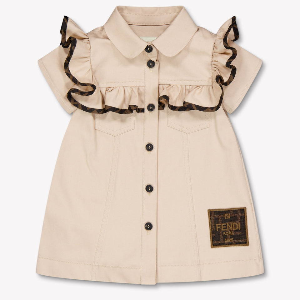 Fendi Bébé Filles Habillez-vous Beige