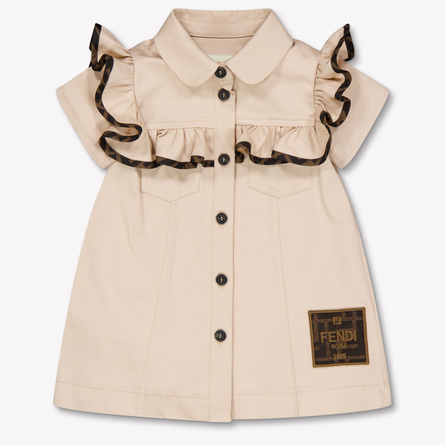 Fendi bebe Chicas Vístete Beige