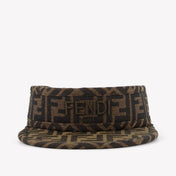 Fendi Kinder Unisex-Kappe Braun