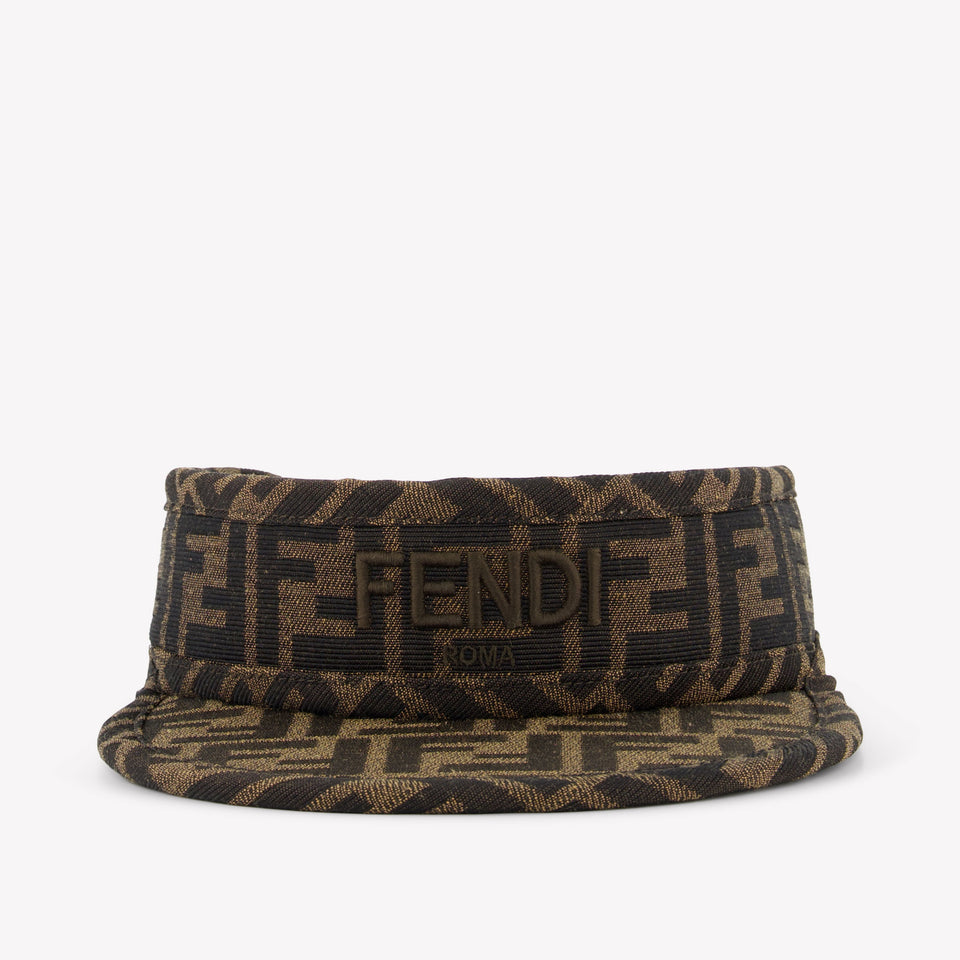 Fendi Kinder Unisex-Kappe Braun