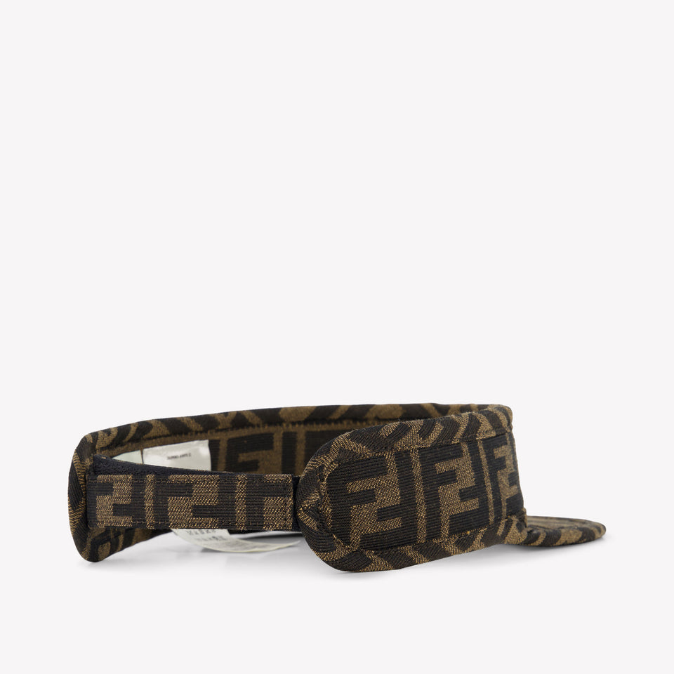 Fendi Kinder Unisex-Kappe Braun