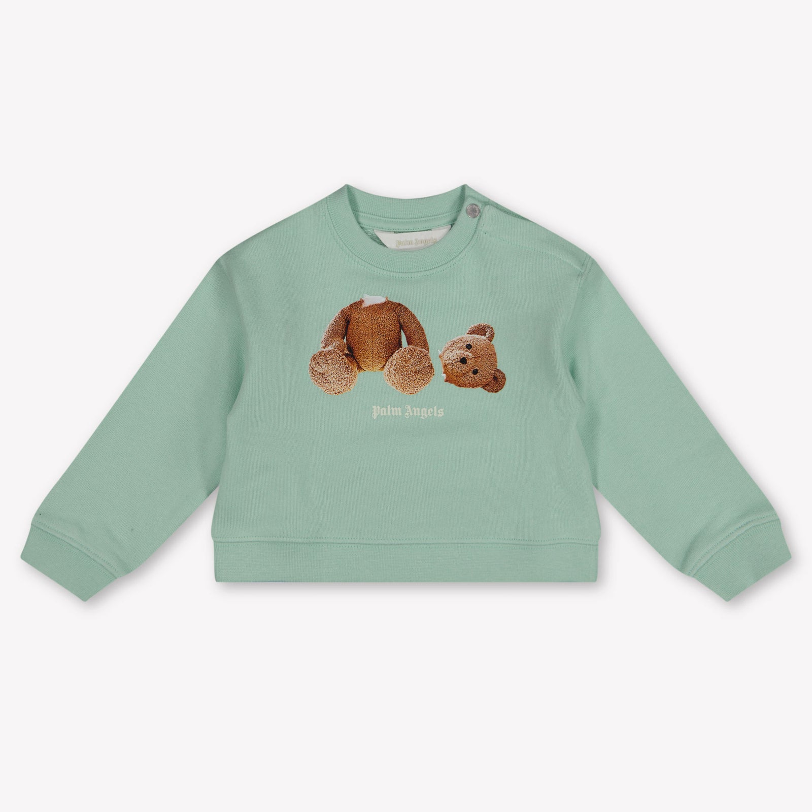 Palm Angels Baby Boys Sweater In Light Green