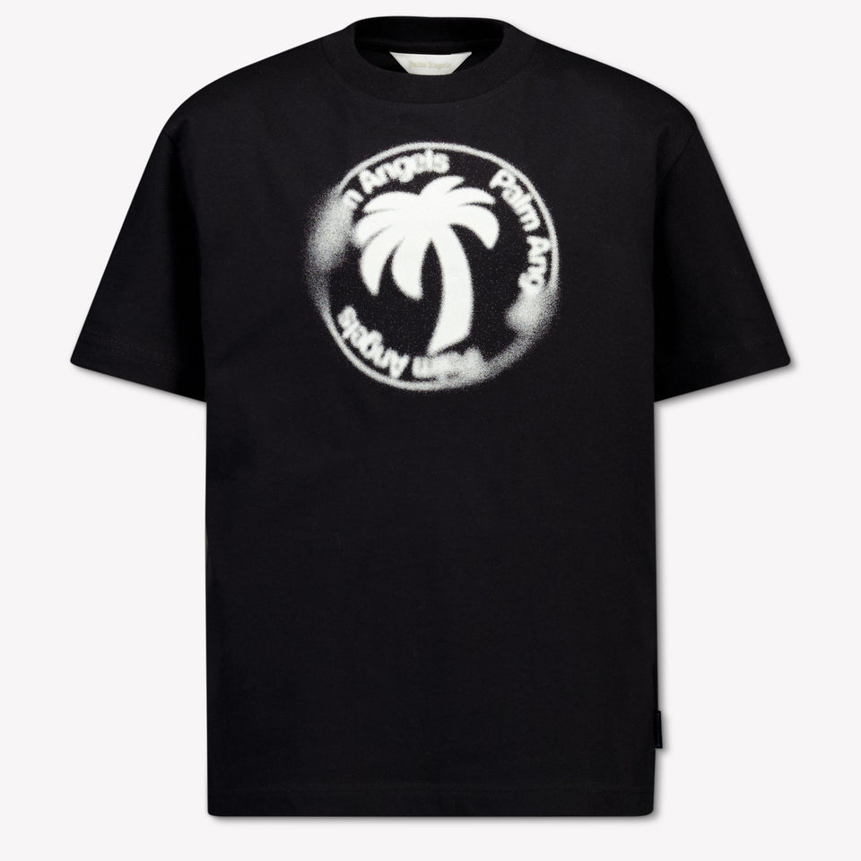 Palm Angels Kinder Jungen T-Shirt In Schwarz