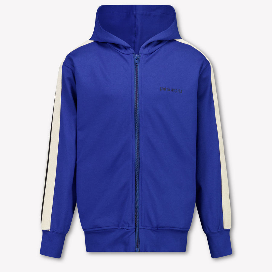 Palm Angels Kids Boys Cardigan In Blue