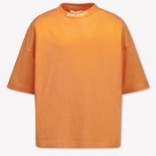 Palm Angels Kinder Jungen T-Shirt In Orange