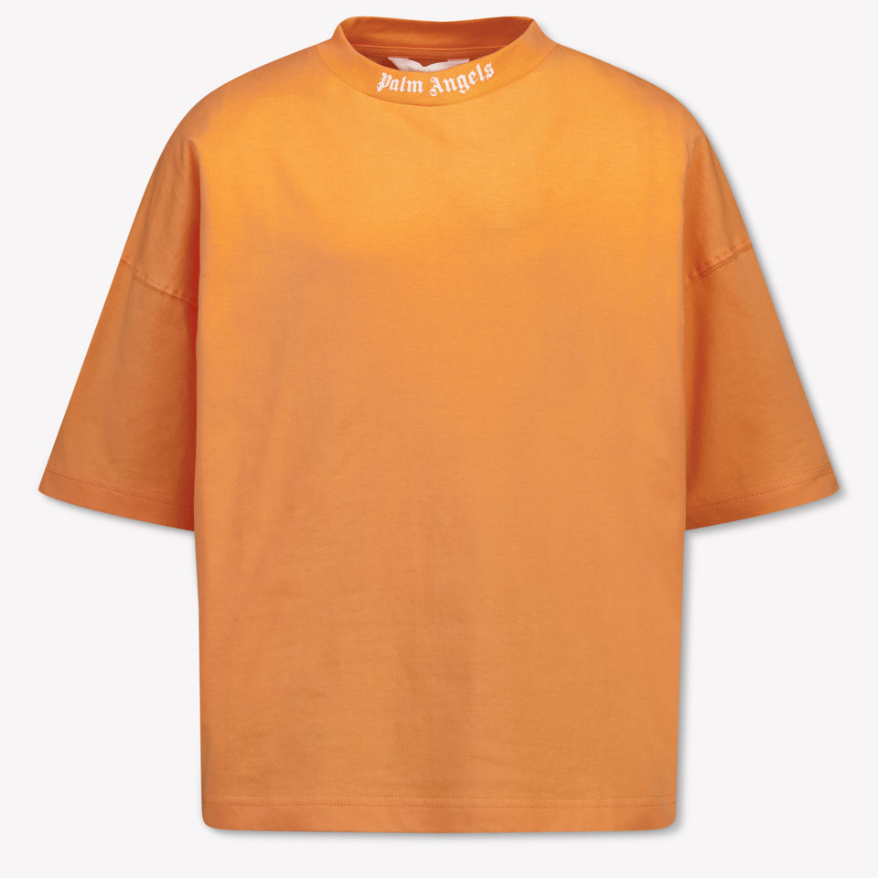 Palm Angels Kinder Jungen T-Shirt In Orange