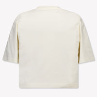 Palm Angels Kinder Mädchen T-Shirt In Grauweiß