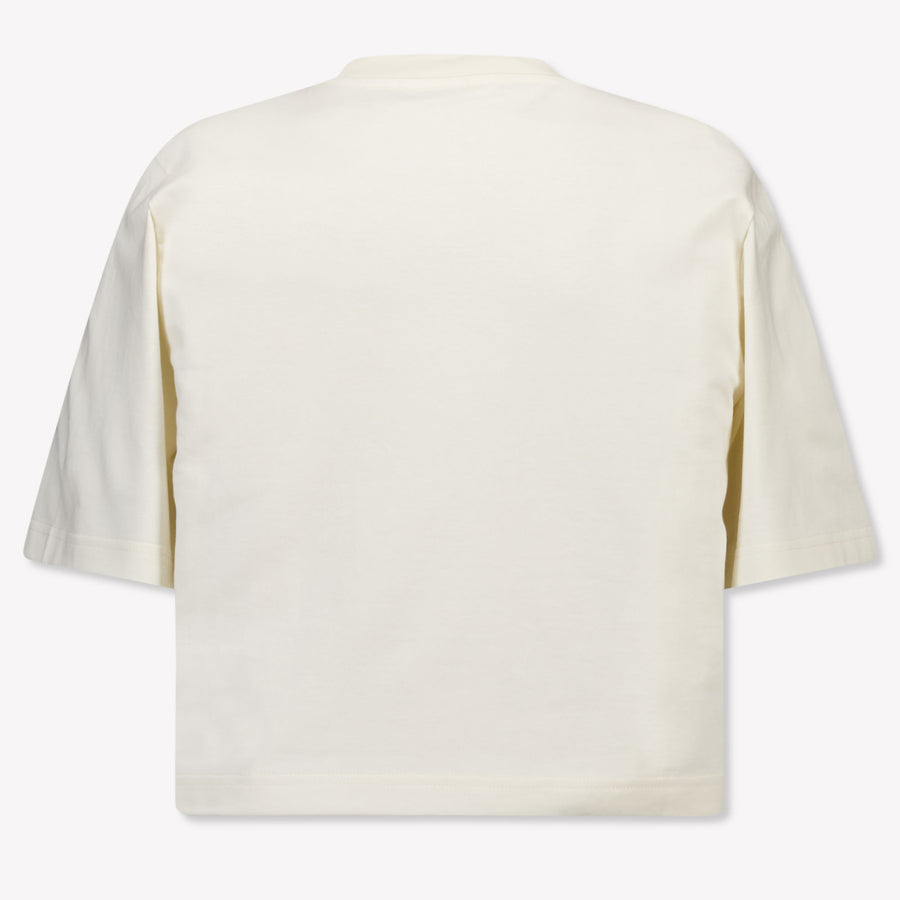 Palm Angels Kinder Mädchen T-Shirt In Grauweiß