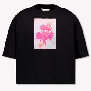 Palm Angels Kinder Mädchen T-Shirt In Schwarz