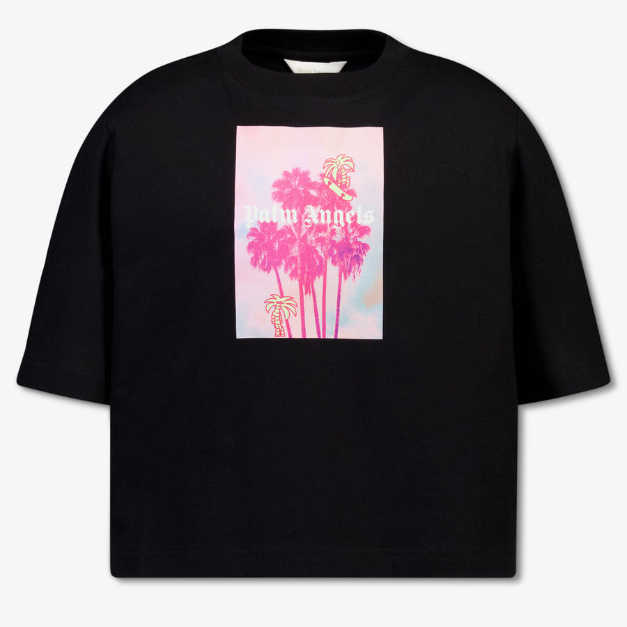 Palm Angels Kinder Mädchen T-Shirt In Schwarz