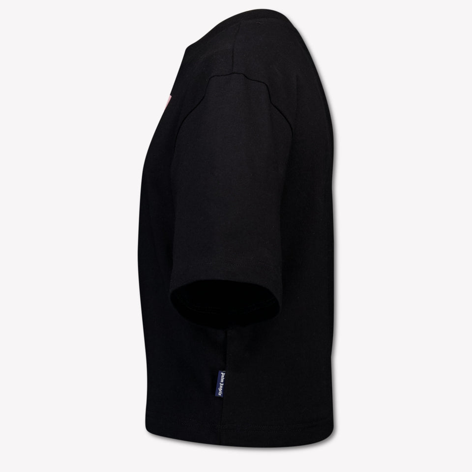 Palm Angels Kids Girls T-Shirt In Black