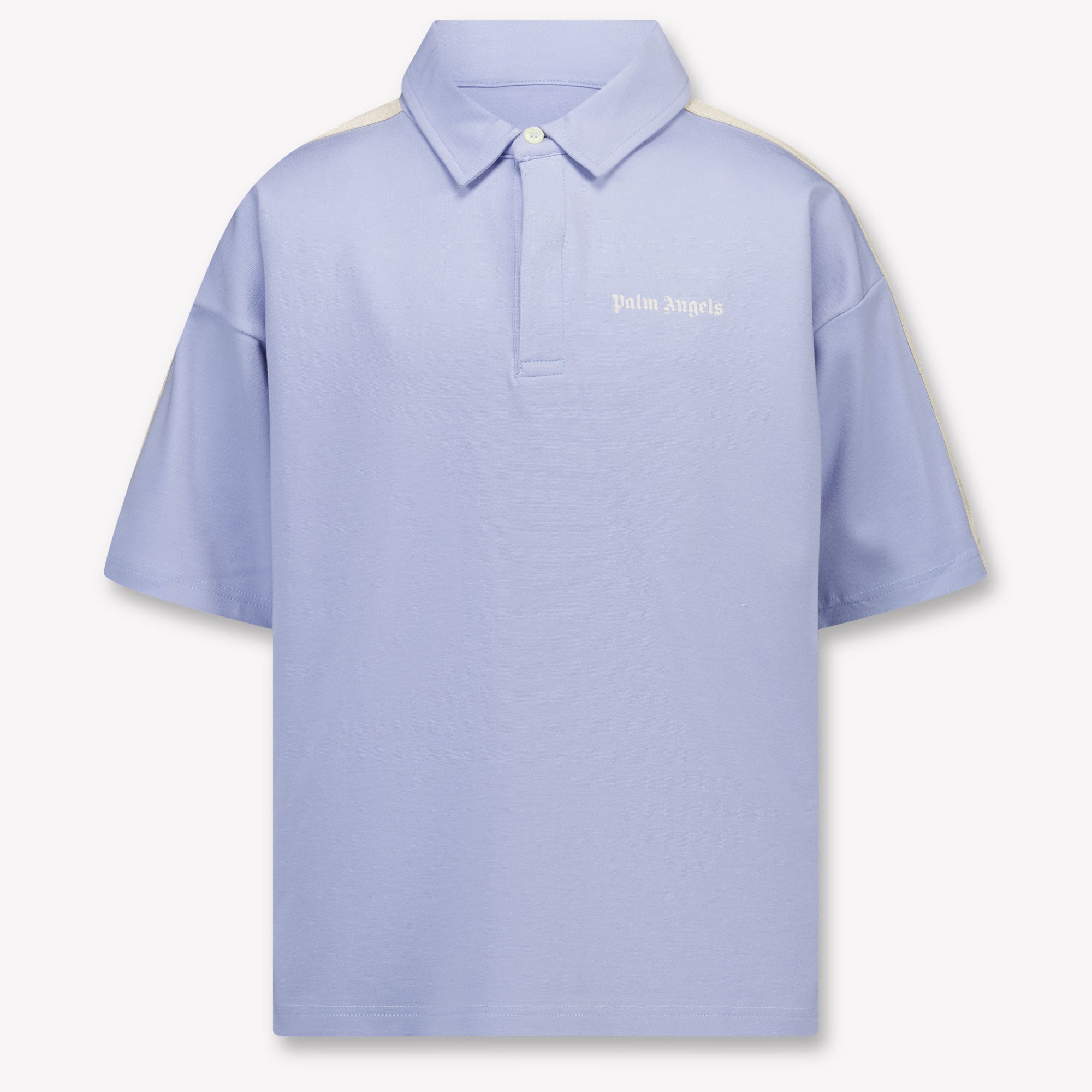 Palm Angels Kids Boys Polo In Light Blue