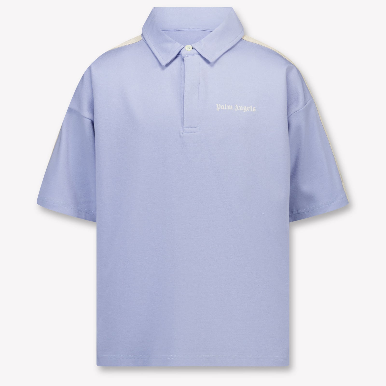 Palm Angels Kids Boys Polo In Light Blue