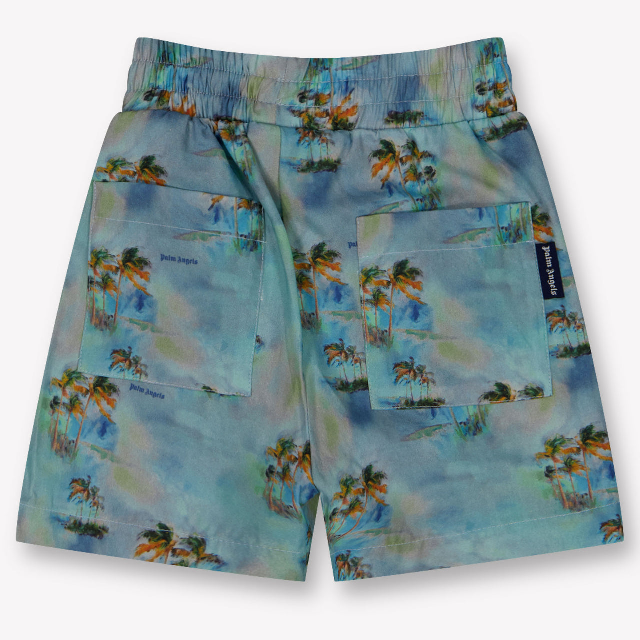 Palm Angels Baby Boys Shorts In Light Blue