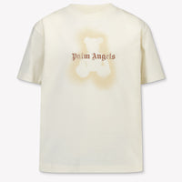 Palm Angels Kinder Mädchen T-Shirt In Grauweiß