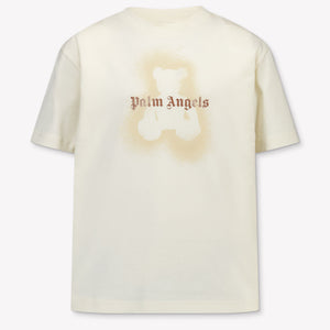 Palm Angels Kinder Mädchen T-Shirt In Grauweiß