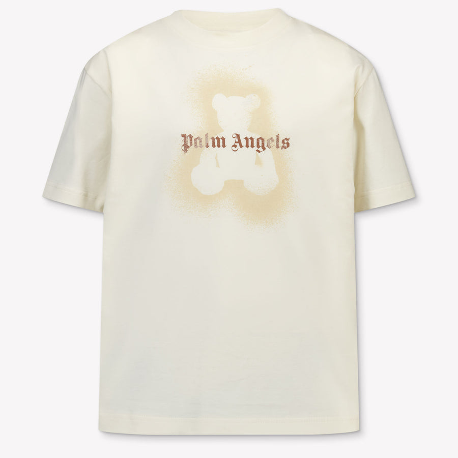 Palm Angels Kinder Mädchen T-Shirt In Grauweiß