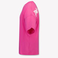 Palm Angels Kinder Mädchen T-Shirt In Fuchsia