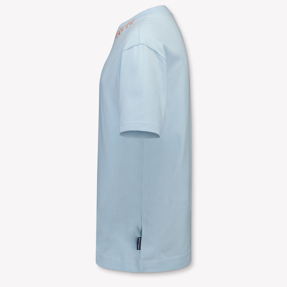 Palm Angels Kinder Jungen T-Shirt In Hellblau