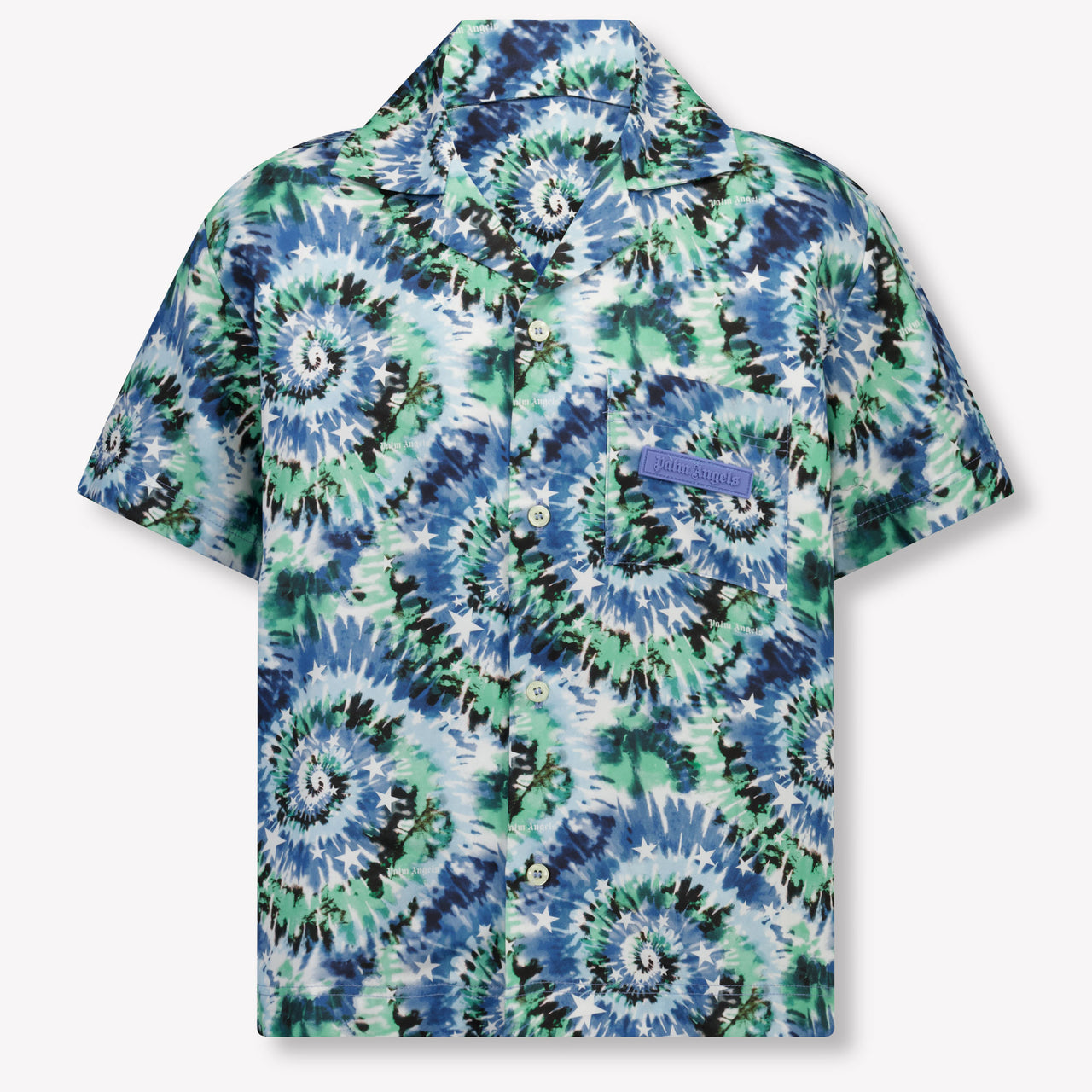 Palm Angels Kids Boys Blouse In Blue