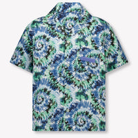 Palm Angels Kids Boys Blouse In Blue
