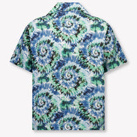 Palm Angels Kids Boys Blouse In Blue