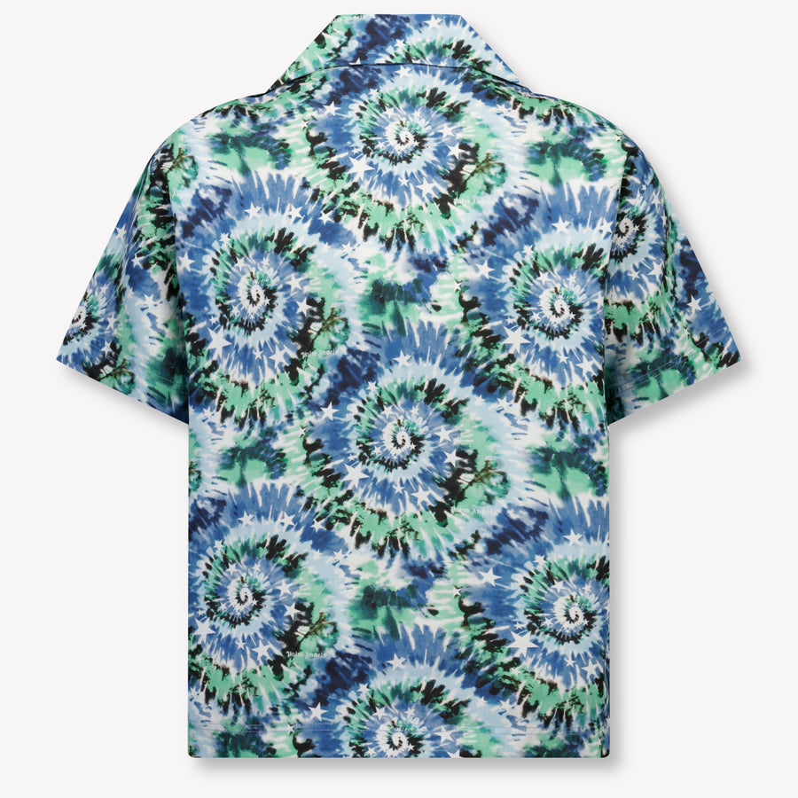 Palm Angels Kids Boys Blouse In Blue