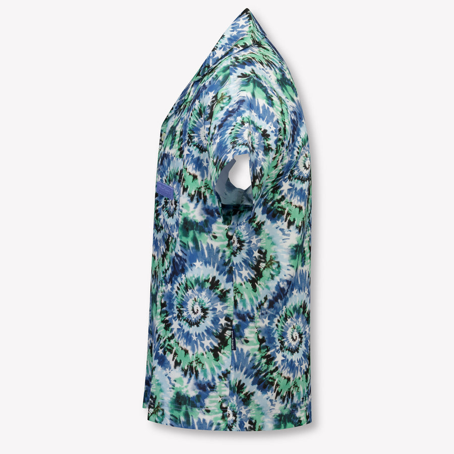 Palm Angels Kids Boys Blouse In Blue