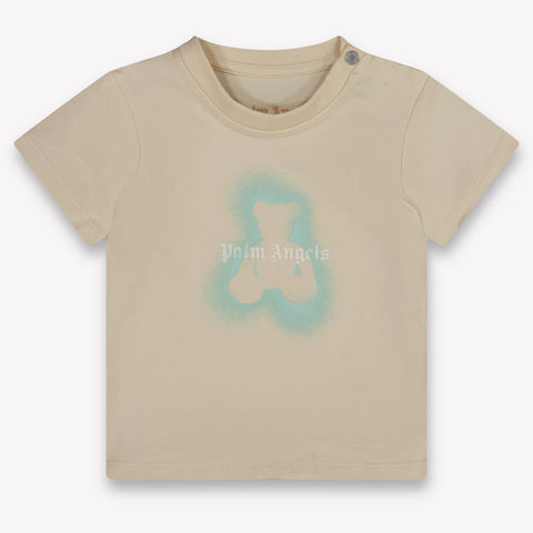 Palm Angels Baby Jungen T-Shirt In Beige
