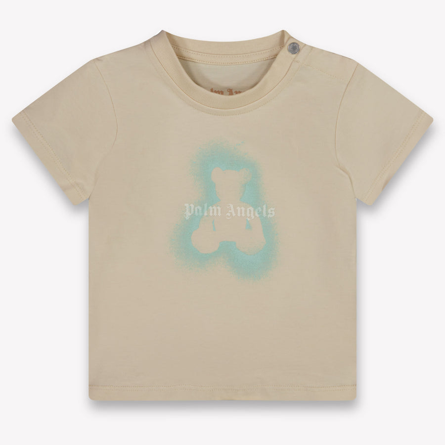 Palm Angels Baby Jungen T-Shirt In Beige