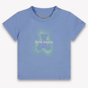 Palm Angels Baby Jungen T-Shirt In Hellblau