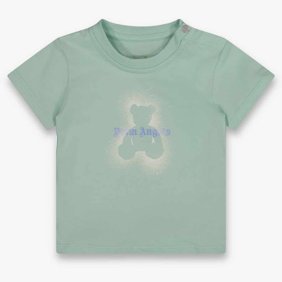 Palm Angels Bébé Garçons T-shirt dans Vert-Clair