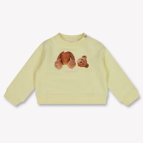 Palm Angels Baby Mädchen Pullover rein Gelb