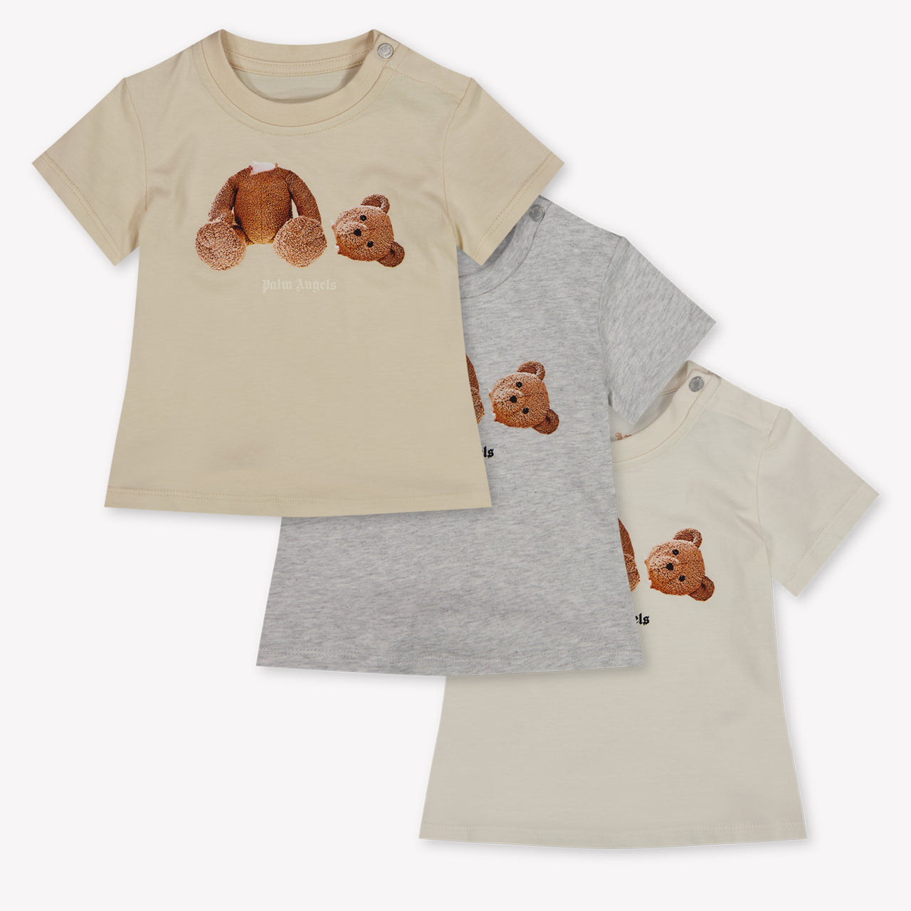 Palm Angels Baby Jungen T-Shirt In Beige
