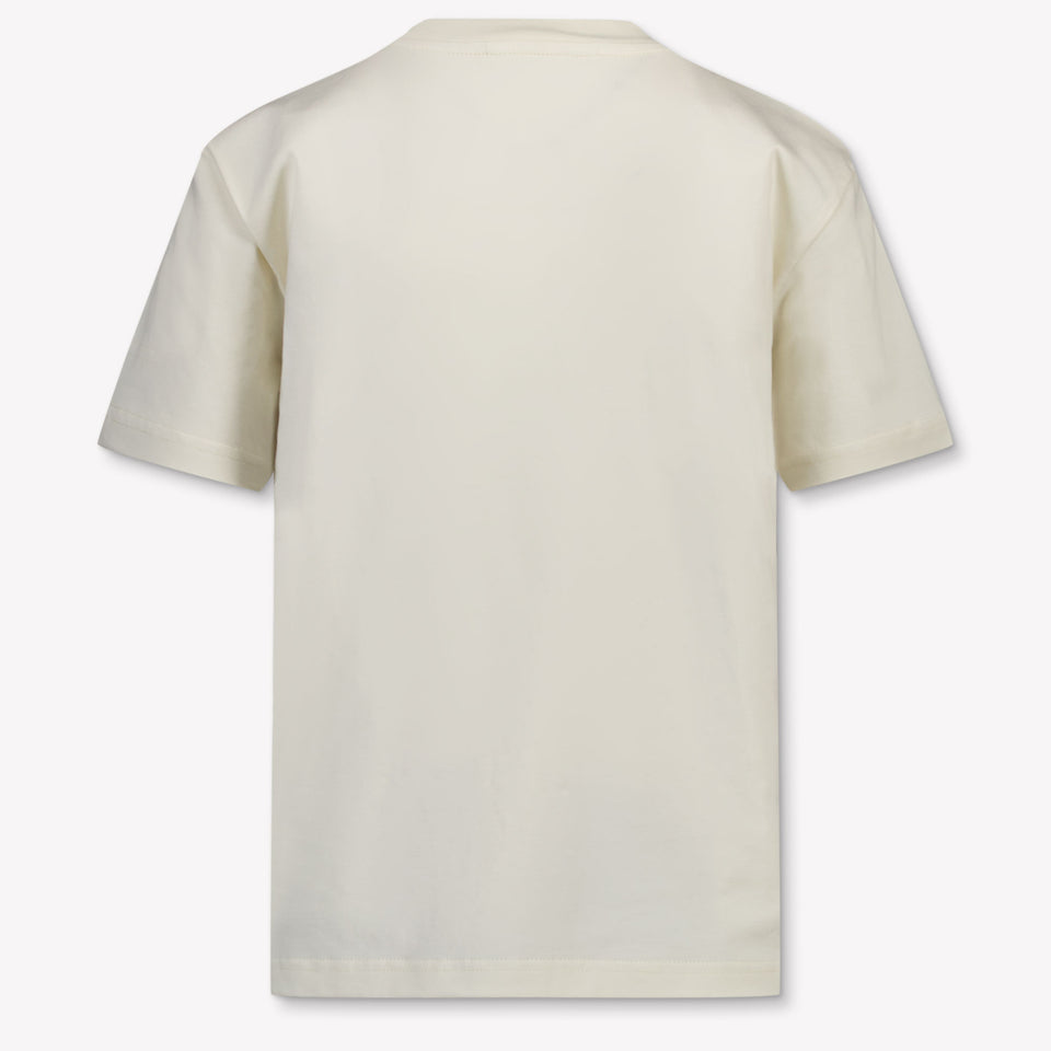 Palm Angels Kids Boys T-Shirt In OffWhite