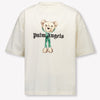Palm Angels Kinder Jungen T-Shirt In Grauweiß