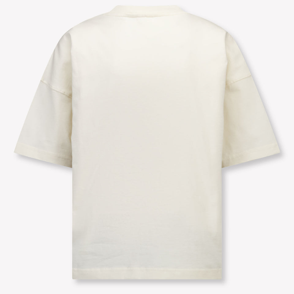 Palm Angels Kids Boys T-Shirt In OffWhite