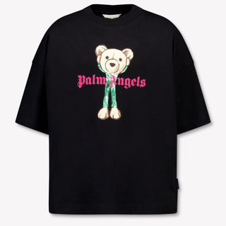 Palm Angels Kids Boys T-Shirt In Black