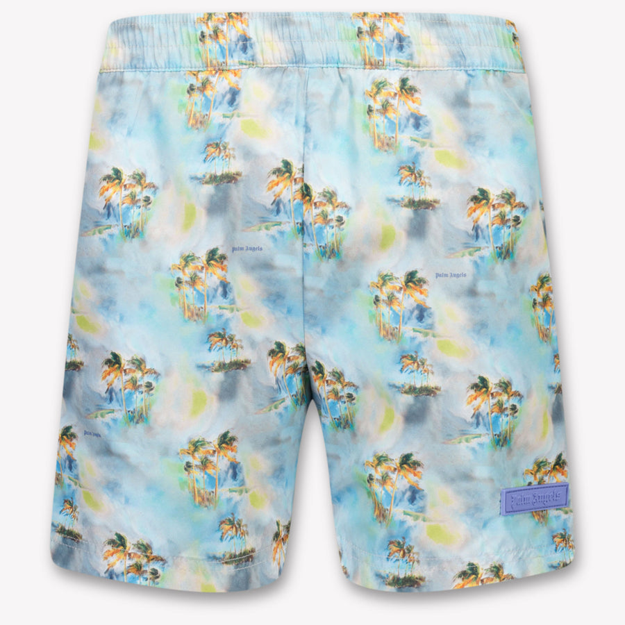 Palm Angels Boys Swimwear in Light Blue