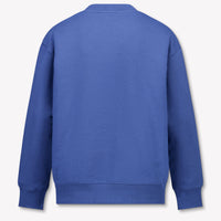 Palm Angels Kids Boys Sweater In Blue