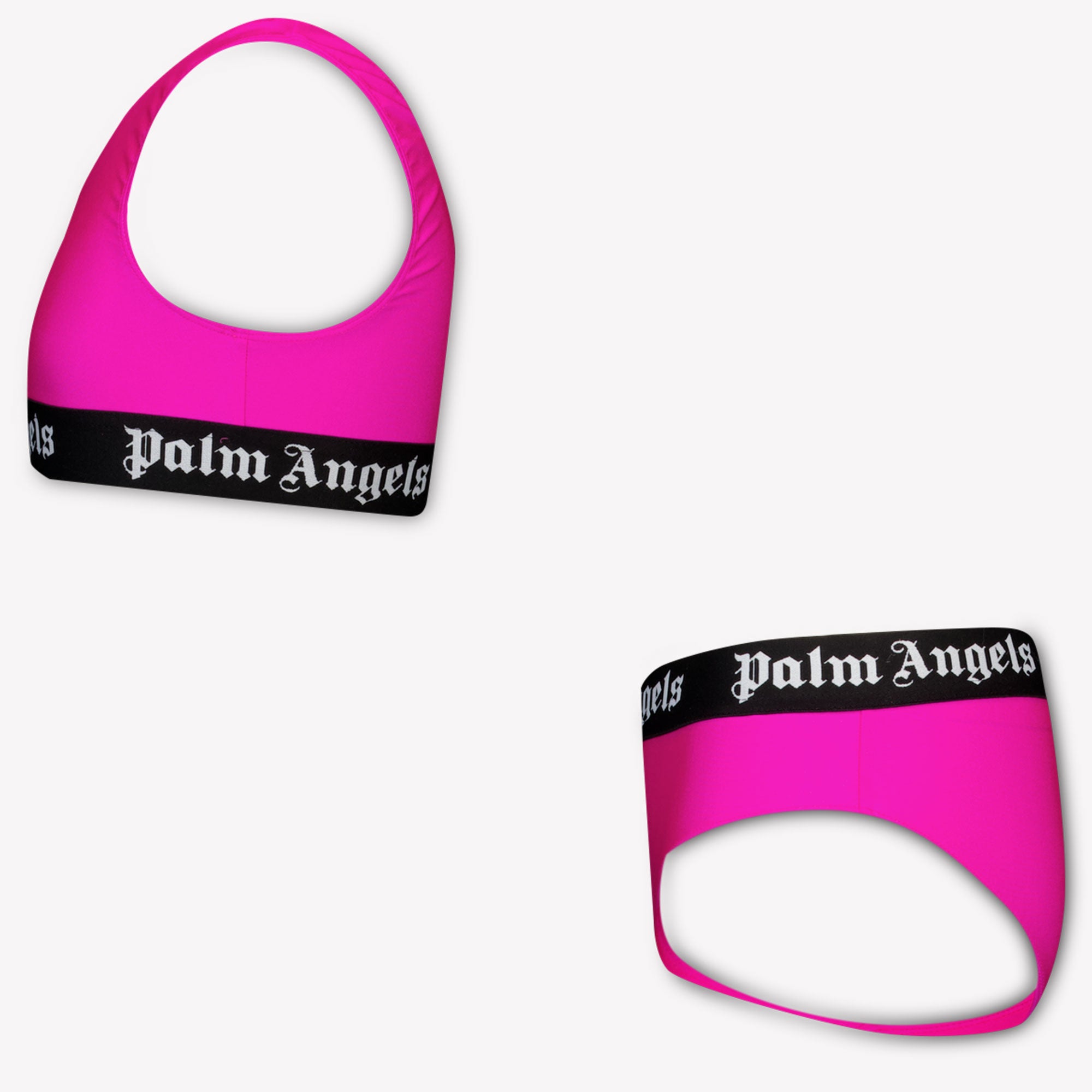 Palm Angels Kids Girls Swimwear In Fuchsia
