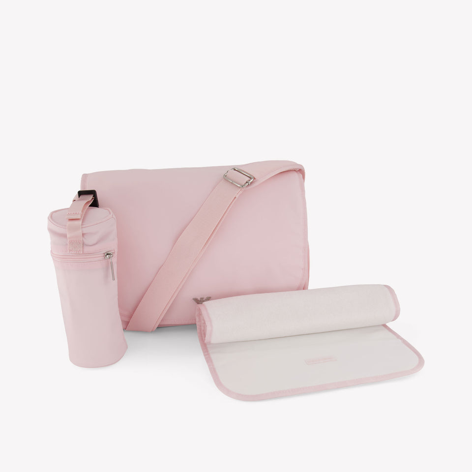 Armani Baby Unisex Borsa per pannolini dentro Rosa Chiaro