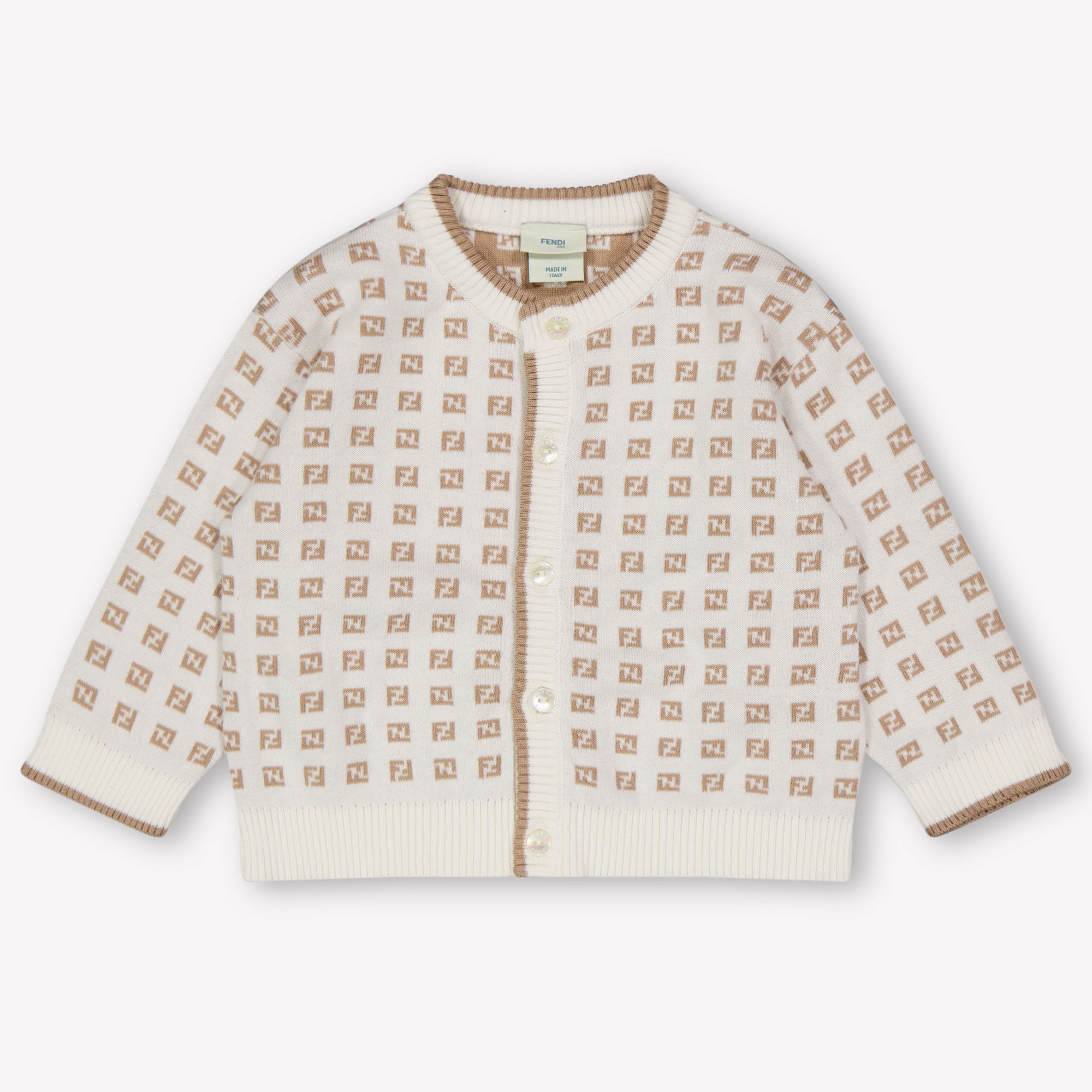 Fendi bebe Unisex Cárdigan en Blanco