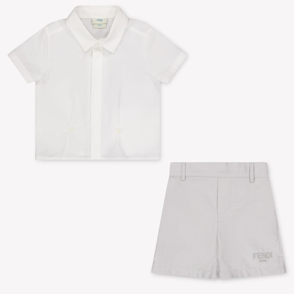 Fendi Bambino Ragazzi Impostato Grigio Chiaro