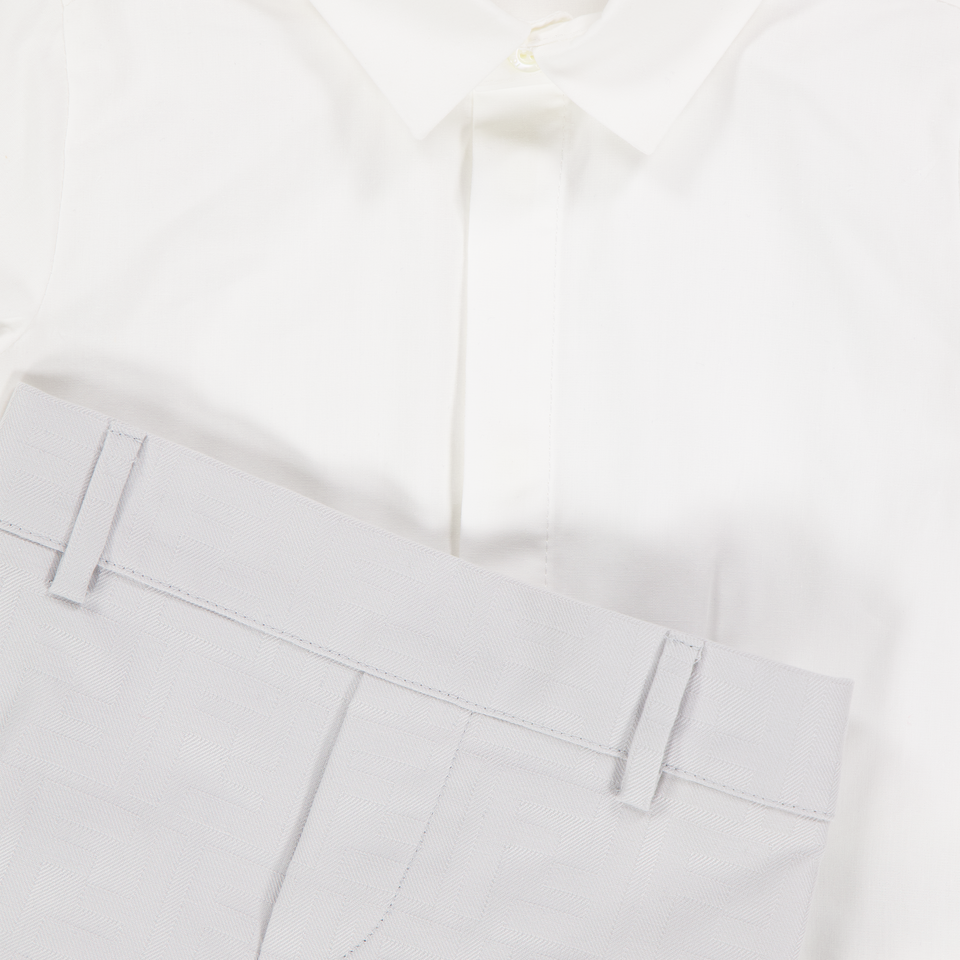 Fendi Bambino Ragazzi Impostato Grigio Chiaro