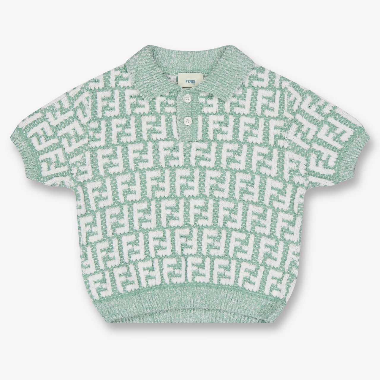 Fendi Bambino Unisex Polo In Verde Chiaro